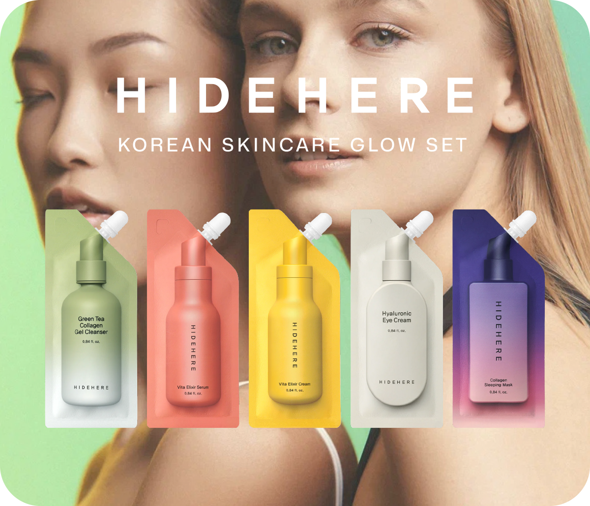 1 x Entry into the draw to win: HIDEHERE Korean Skincare Glow Set